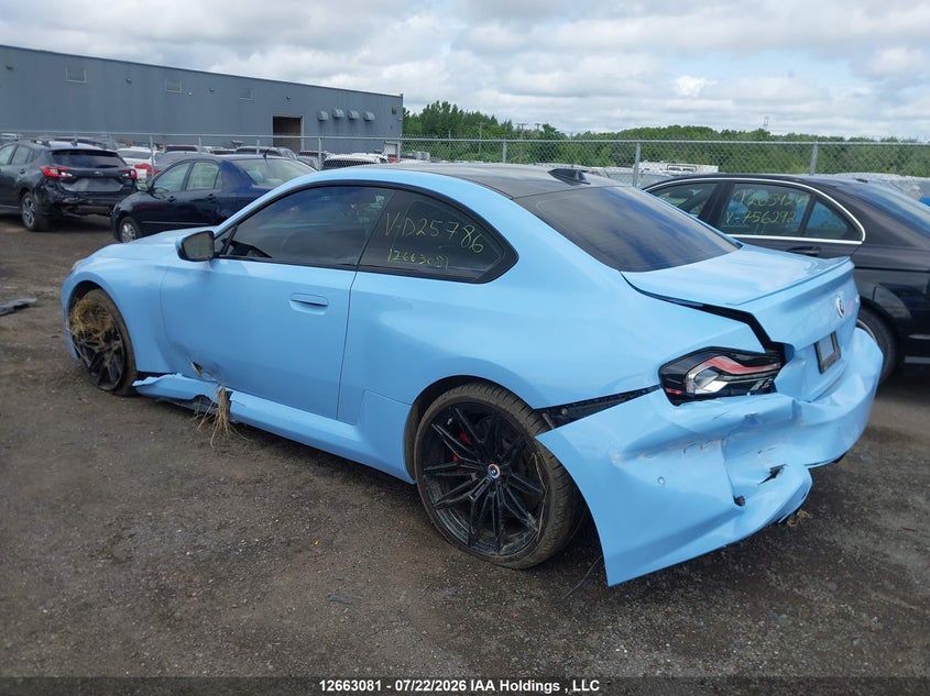 Vin: 3mf13dm07p8d25786, lot: 3065532, bmw m2 20233
