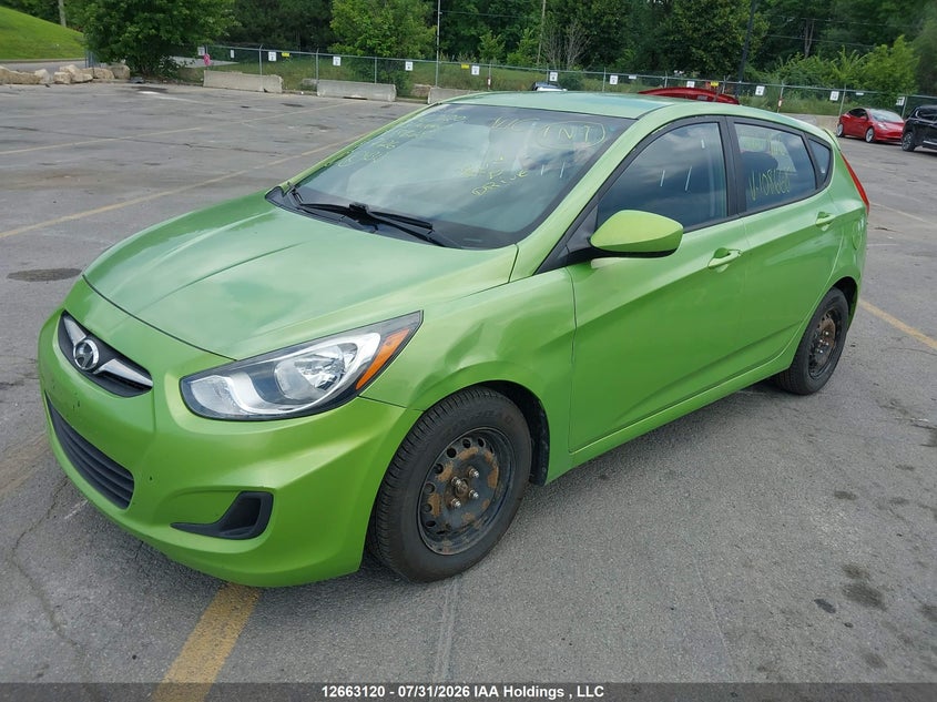 Vin: kmhct5ae7du108668, lot: 3065571, hyundai accent 20132