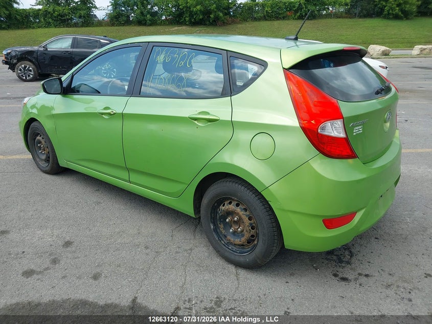 Vin: kmhct5ae7du108668, lot: 3065571, hyundai accent 20133
