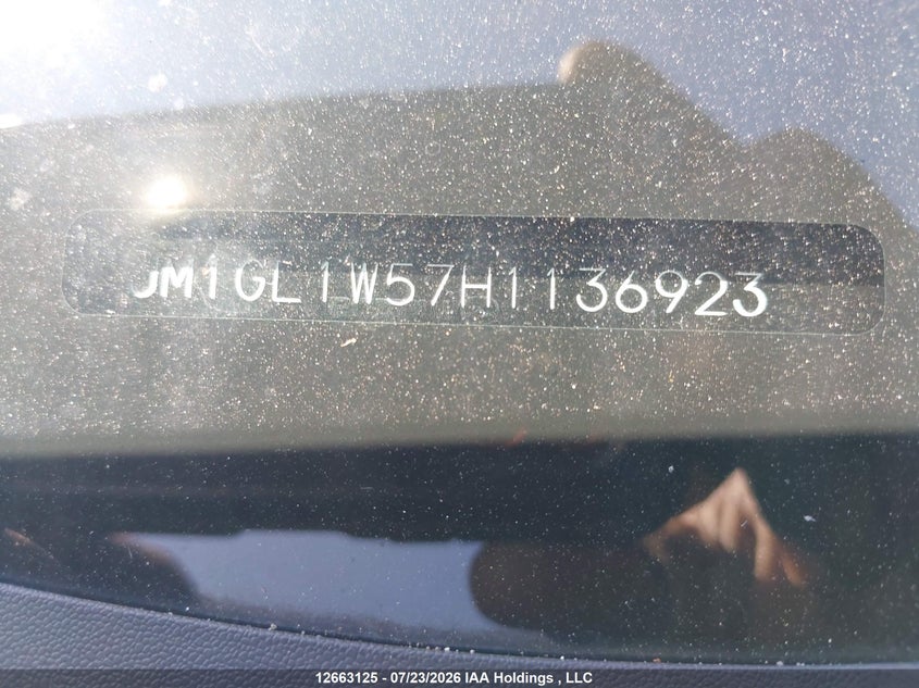 2017 MAZDA 6 SEDAN 2.5L I-4 DI, DOHC, VVT, 184HP