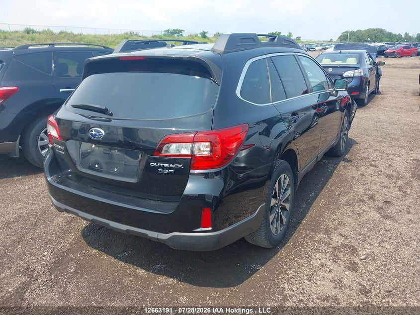 2015 SUBARU OUTBACK SPORT UTILITY VEHICLE 3.6L H-6 DOHC, VVT, 256HP