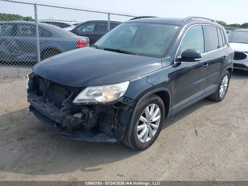 2011 Volkswagen Tiguan S/Se/Sel, Удар спереду, IAAI, VIN WVGBV7AX9BW532745 — фото 2