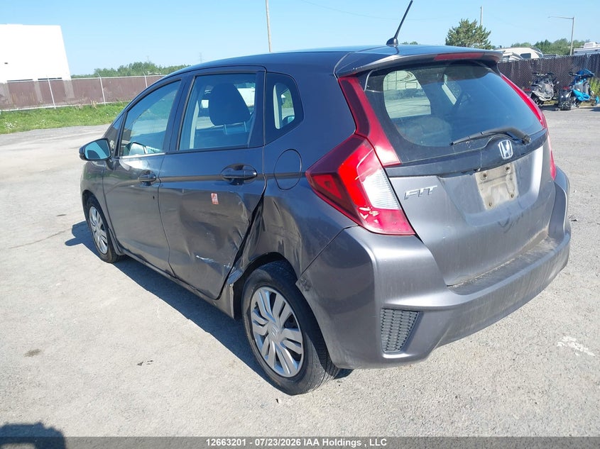 Vin: 3hggk5h55fm109504, lot: 3065652, honda fit lx 20153