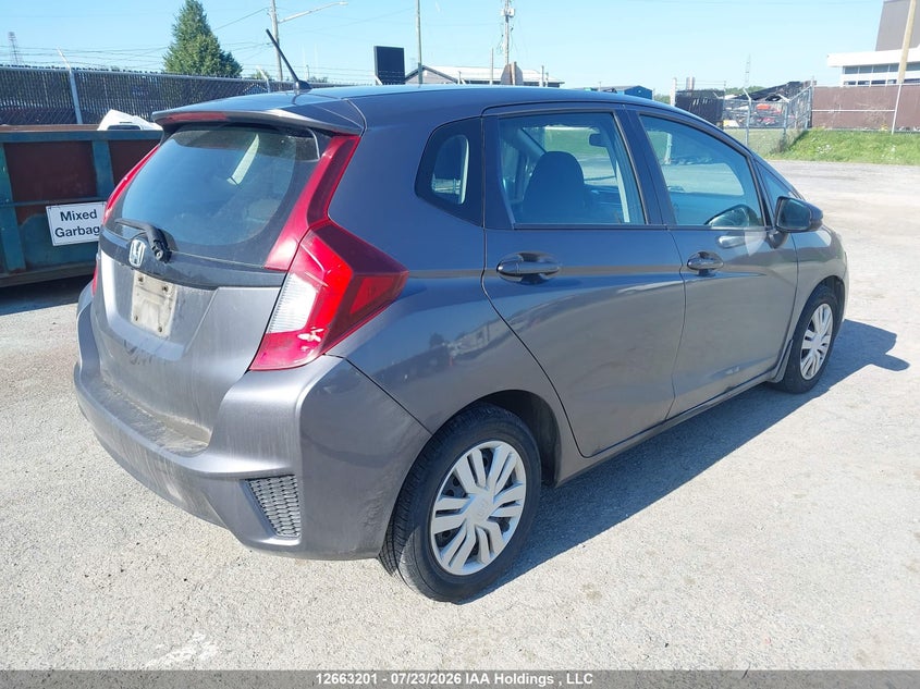 Vin: 3hggk5h55fm109504, lot: 3065652, honda fit lx 20154