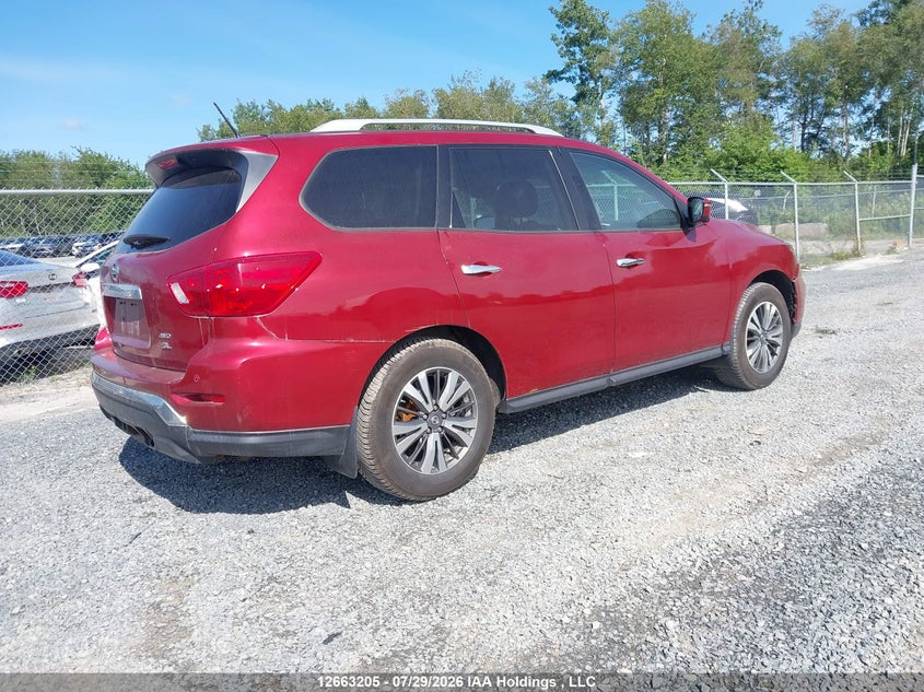 Vin: 5n1dr2mm5hc640209, lot: 3065656, nissan pathfinder s/sv/sl/platinum 20174