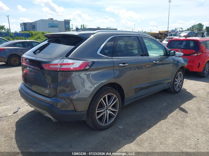 Vin: 2fmpk4k96kbb23875, lot: 3065690, ford edge titanium 20194