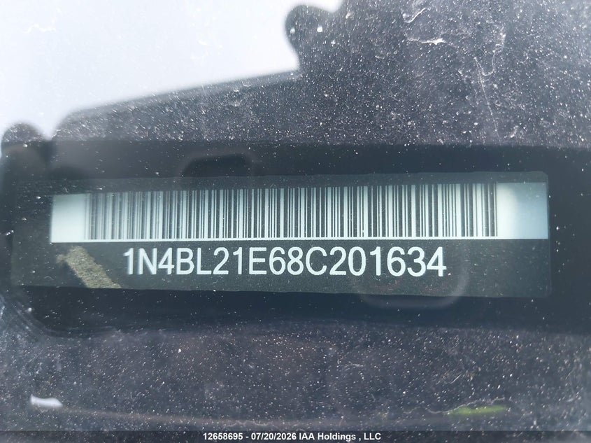 2008 Nissan Altima 3.5 Sl VIN: 1N4BL21E68C201634 Lot: 12658695x