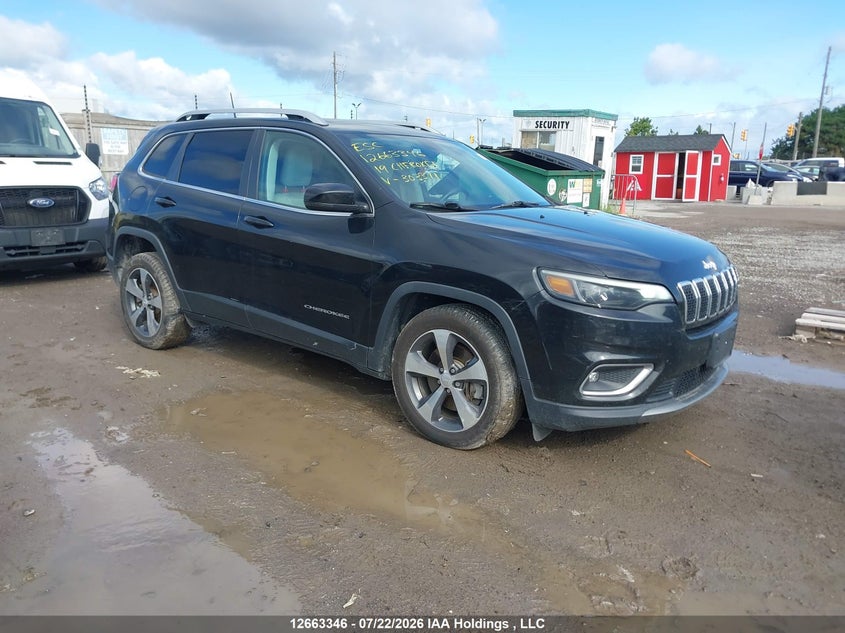 Vin: 1c4pjldx3kd303371, lot: 3065815, jeep cherokee limited 20191