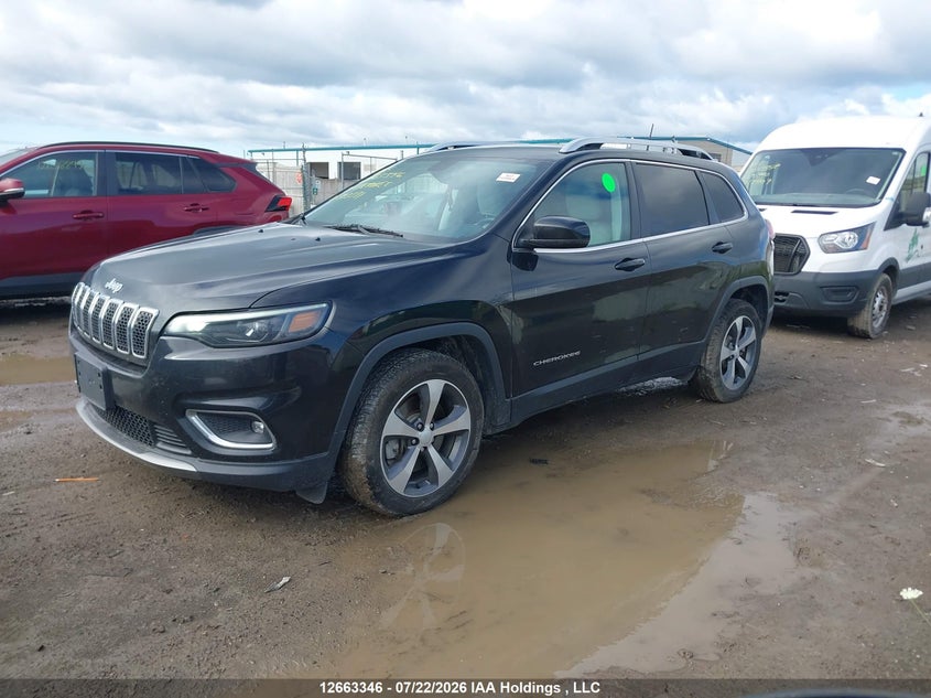 Vin: 1c4pjldx3kd303371, lot: 3065815, jeep cherokee limited 20192