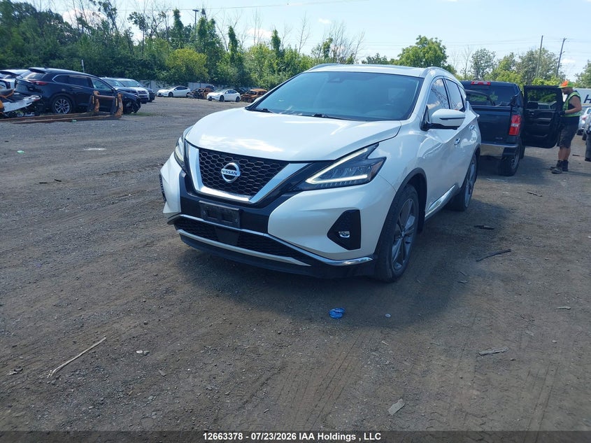 Vin: 5n1az2ds5ln102611, lot: 3065856, nissan murano platinum 20202