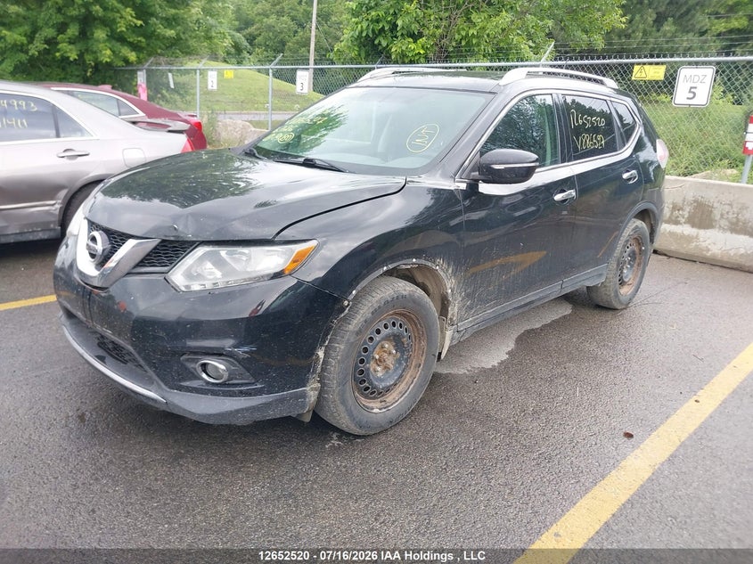 2015 Nissan Rogue, Water, IAAI, VIN 5N1AT2MT9FC886527 — photo 2