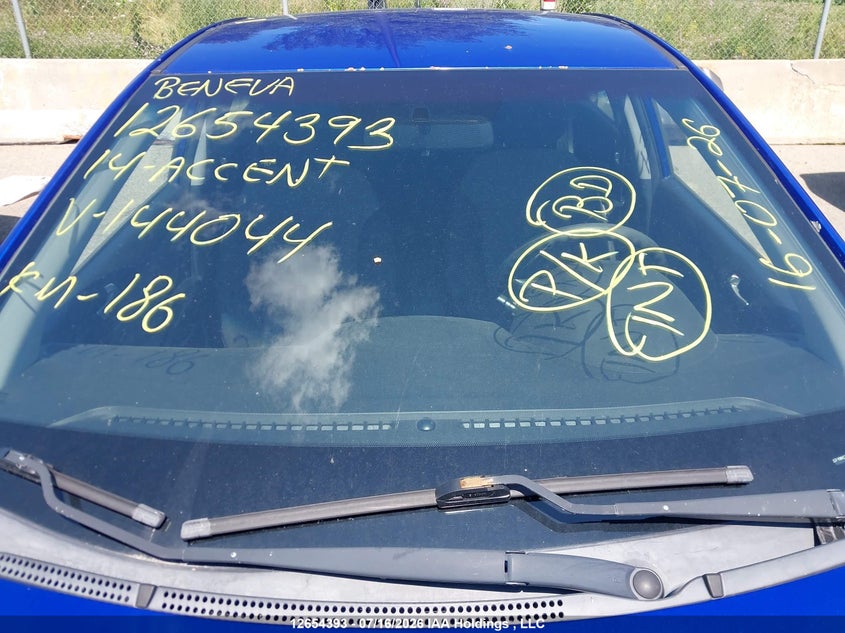 2014 Hyundai Accent Gl VIN: KMHCT5AE4EU144044 Lot: 12654393X