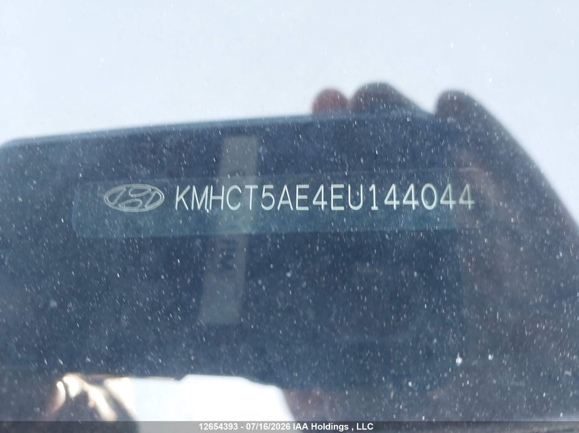 2014 Hyundai Accent Gl VIN: KMHCT5AE4EU144044 Lot: 12654393X