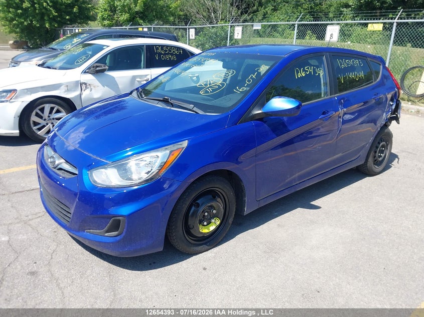 2014 Hyundai Accent, Left Rear, IAAI, VIN KMHCT5AE4EU144044 — photo 2