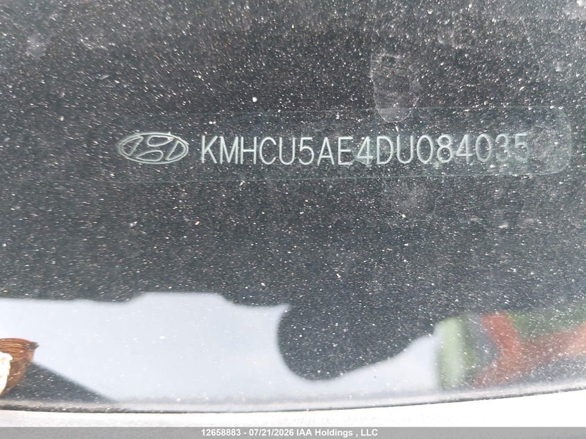 2013 Hyundai Accent Gls VIN: KMHCU5AE4DU084035 Lot: 12658883X