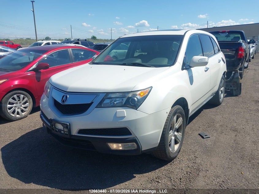 2010 Acura MDX, Rear, IAAI, VIN 2HNYD2H69AH002719 — photo 2