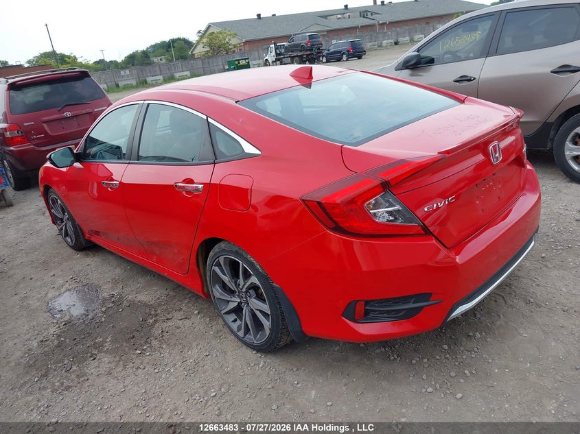 Vin: 2hgfc1f9xkh104301, lot: 3065979, honda civic touring 20193