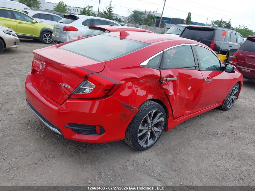 Vin: 2hgfc1f9xkh104301, lot: 3065979, honda civic touring 20194
