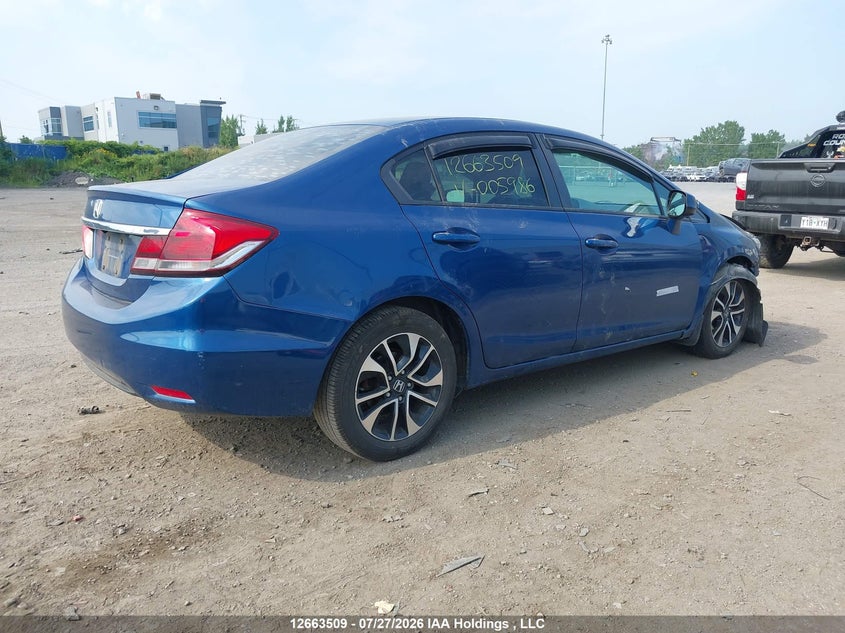 Vin: 2hgfb2e58dh005986, lot: 3066005, honda civic lx 20134