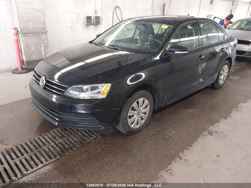 2015 Volkswagen Jetta, Лівий бік, IAAI, VIN 3VW2K7AJ9FM419437 — фото 2