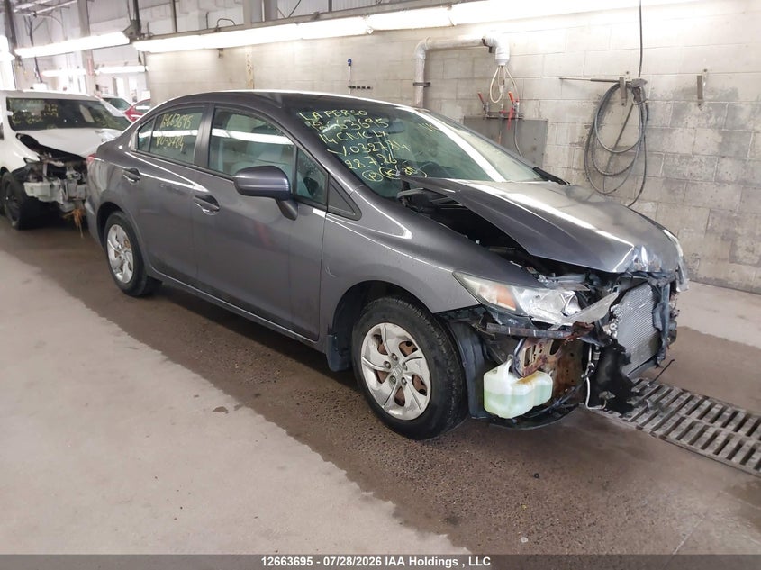 Vin: 2hgfb2f40eh032784, lot: 3066196, honda civic lx 2014 img_1