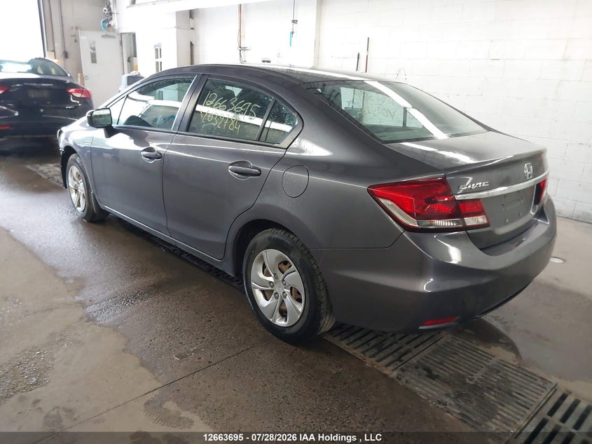 Vin: 2hgfb2f40eh032784, lot: 3066196, honda civic lx 20143