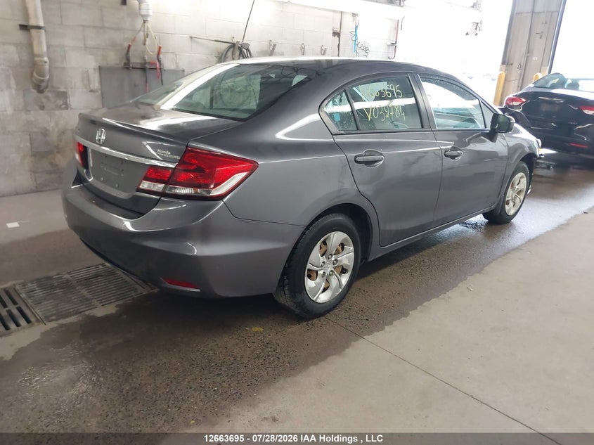 Vin: 2hgfb2f40eh032784, lot: 3066196, honda civic lx 20144