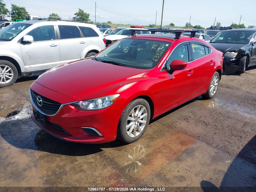 2017 Mazda 6, Удар сзади, IAAI, VIN JM1GL1V55H1100665 — фото 2