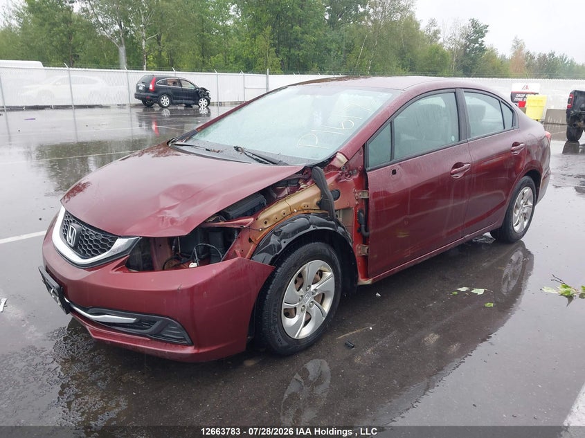 2015 Honda Civic, Left Front, IAAI, VIN 2HGFB2F47FH048031 — photo 2