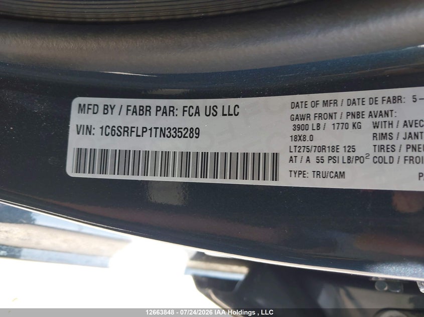 2026 RAM 1500 PICKUP 3.0L I-6 DI, DOHC, VVT, TURBO, 420HP