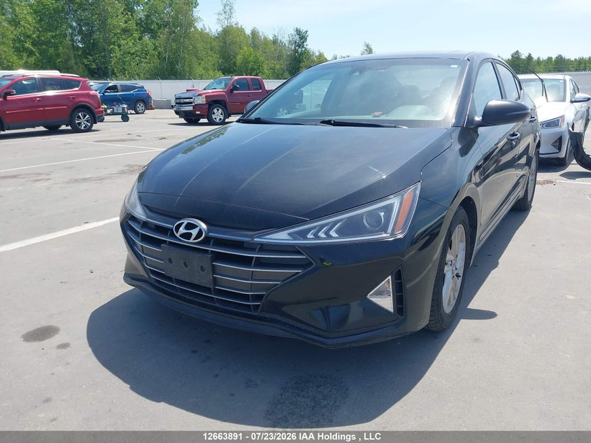 Vin: kmhd84lfxku772482, lot: 3066395, hyundai elantra preferred 20192