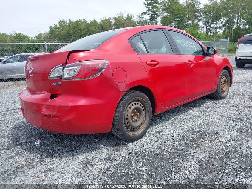 2012 MAZDA 3 SEDAN 2.0L I-4 DI, DOHC, VVT, 155HP