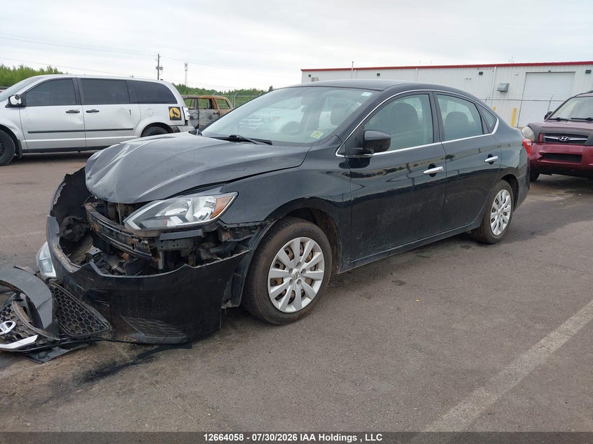 2018 Nissan Sentra, Удар спереду, IAAI, VIN 3N1AB7AP6JY289253 — фото 2