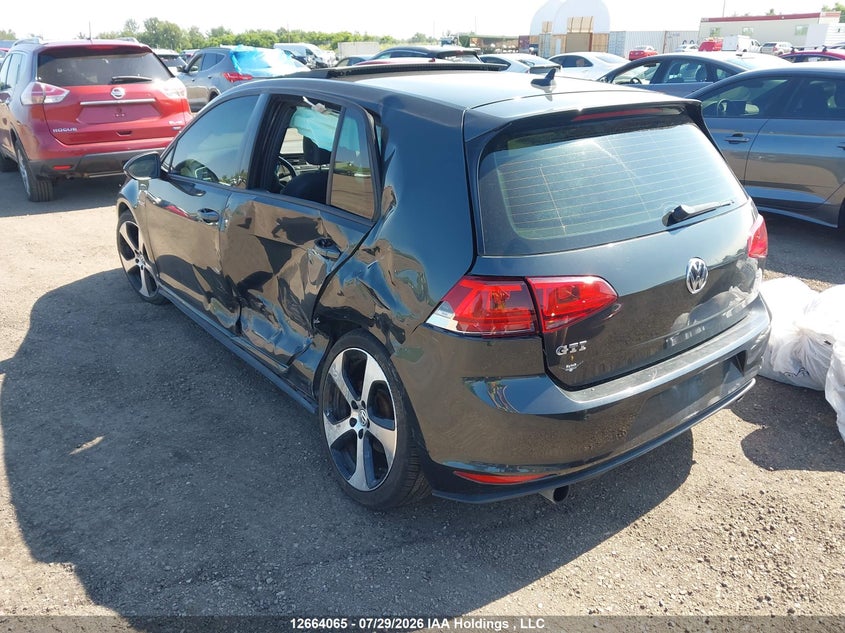 Vin: 3vw5t7au3fm099519, lot: 3066574, volkswagen gti 20153