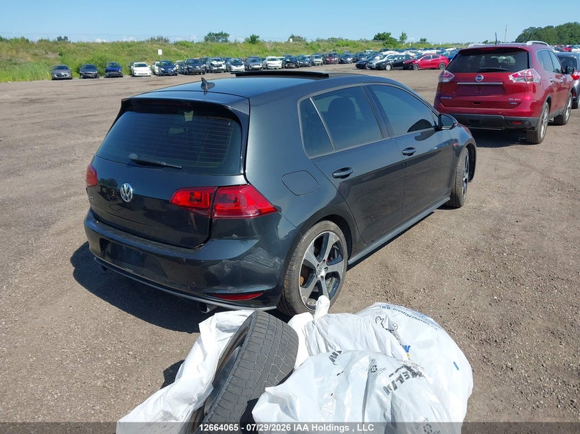 Vin: 3vw5t7au3fm099519, lot: 3066574, volkswagen gti 20154