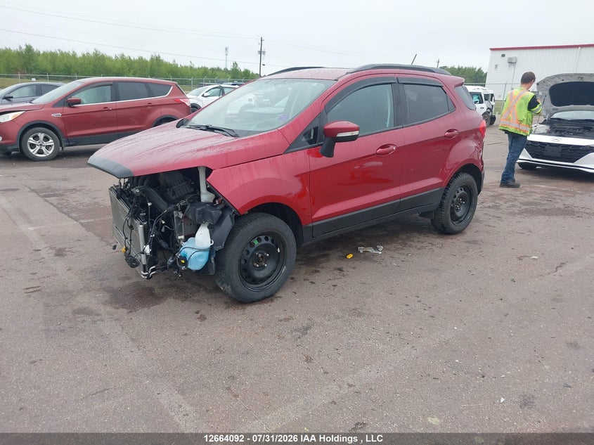 2018 Ford Ecosport Se, Удар спереди, IAAI, VIN MAJ6P1UL1JC227834 — фото 2
