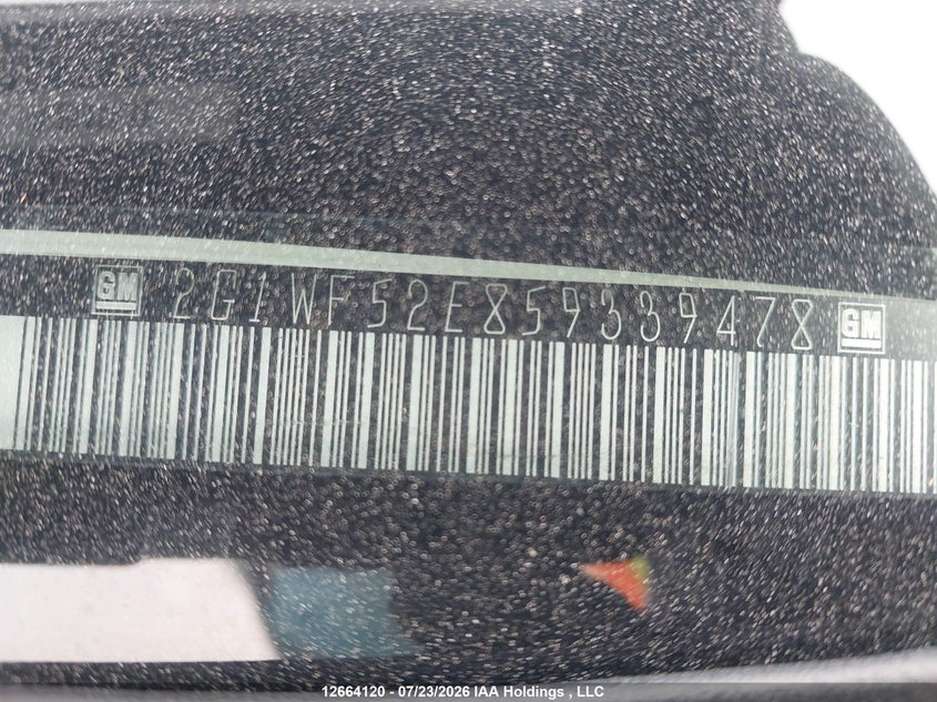 2005 CHEVROLET IMPALA SEDAN 3.4L V-6 180HP