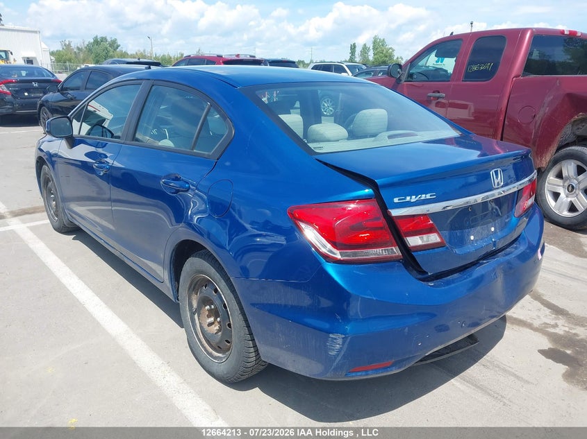 Vin: 2hgfb2f43dh030719, lot: 3066724, honda civic lx 20133