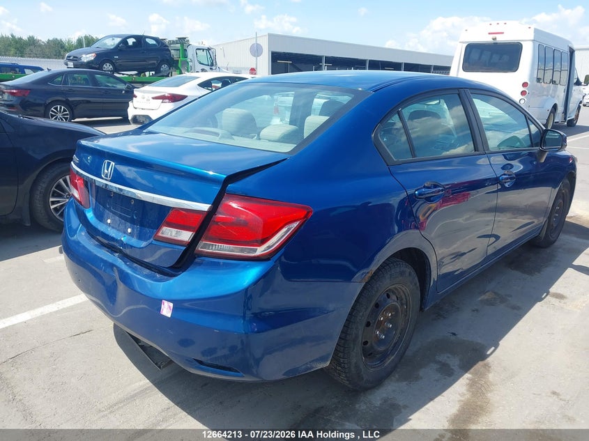 Vin: 2hgfb2f43dh030719, lot: 3066724, honda civic lx 20134