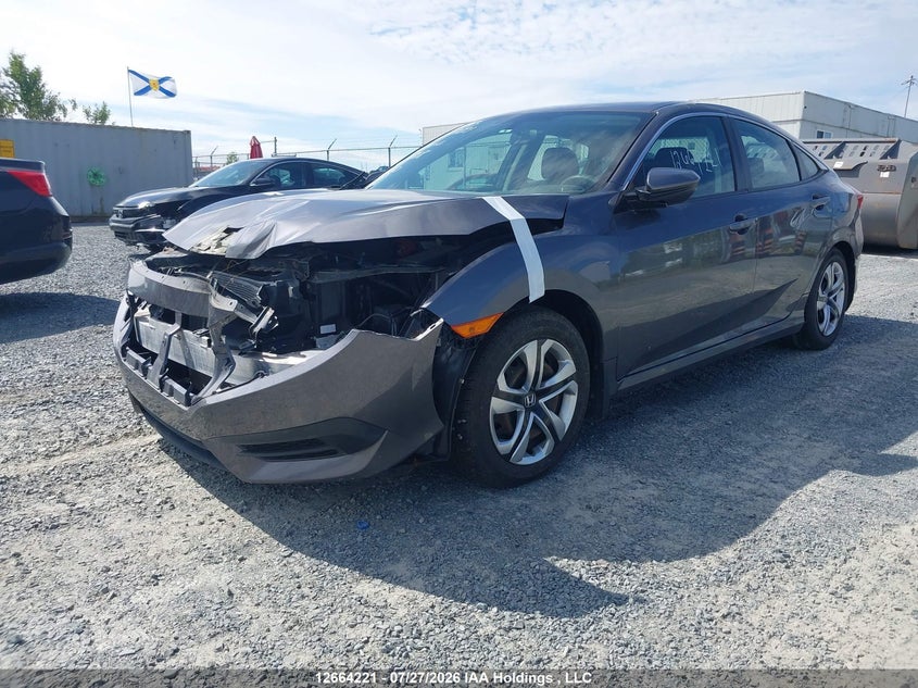 2016 Honda Civic, Front, IAAI, VIN 2HGFC2E54GH011818 — photo 2