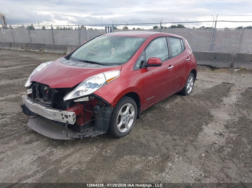 Vin: 1n4az0cp8ec336834, lot: 3066750, nissan leaf sv 20142