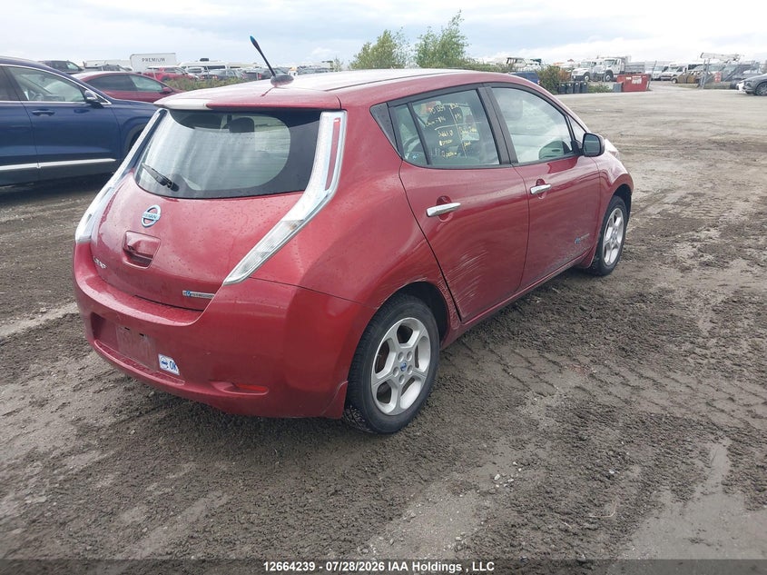 Vin: 1n4az0cp8ec336834, lot: 3066750, nissan leaf sv 20144