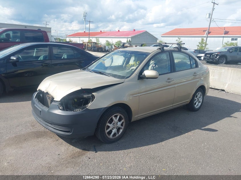 2010 Hyundai Accent, Front, IAAI, VIN KMHCN4BCXAU491129 — photo 2