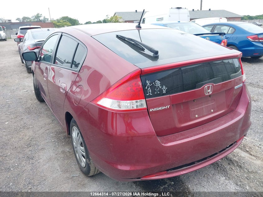 Vin: jhmze2h54as800499, lot: 3066825, honda insight lx 20103