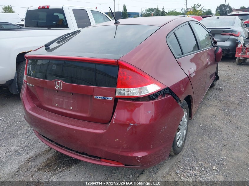 Vin: jhmze2h54as800499, lot: 3066825, honda insight lx 20104