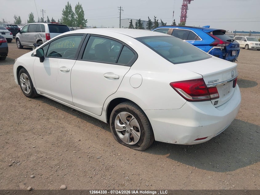 Vin: 2hgfb2f48dh033681, lot: 3066841, honda civic lx 20133