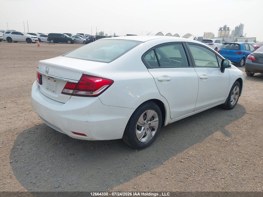 Vin: 2hgfb2f48dh033681, lot: 3066841, honda civic lx 20134