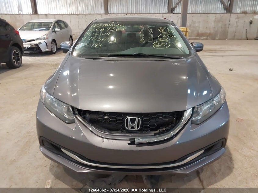 2014 HONDA CIVIC SEDAN 1.8L I-4 VVT, 143HP