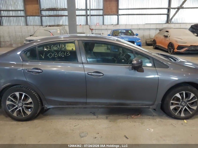 2014 HONDA CIVIC SEDAN 1.8L I-4 VVT, 143HP