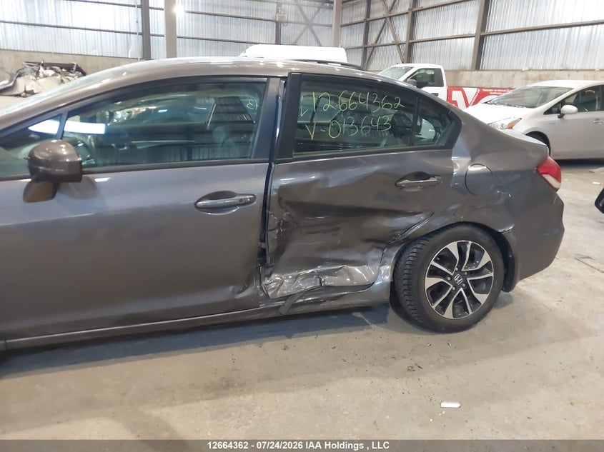 2014 HONDA CIVIC SEDAN 1.8L I-4 VVT, 143HP